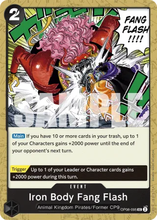 Iron Body Fang Flash • Event • OP08-095