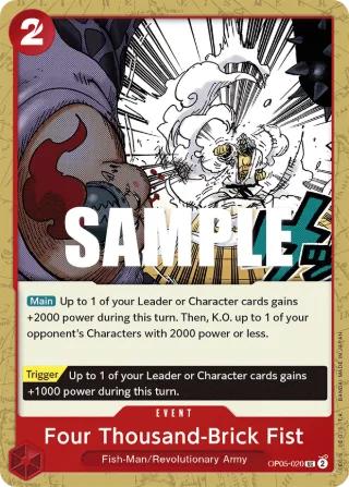 Four Thousand-Brick Fist • Event • OP05-020