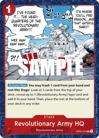 Revolutionary Army HQ • Stage • OP05-021