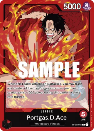 Portgas.D.Ace • Leader • OP03-001