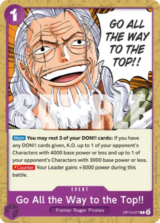 Go All the Way to the Top!! • Event • OP13-077