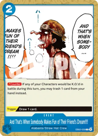 And That's When Somebody Makes Fun of Their Friend's Dream!!!! • Event • EB02-030