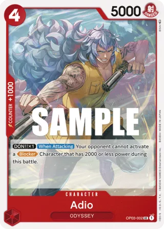 Adio • Character • OP03-002