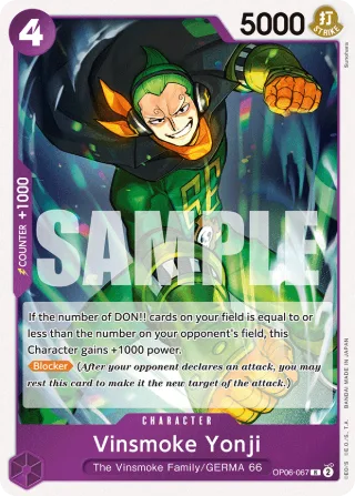 Vinsmoke Yonji (067) • Character • OP06-067