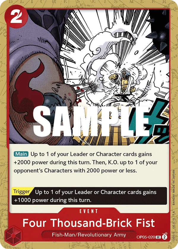 Four Thousand-Brick Fist • Event • OP05-020
