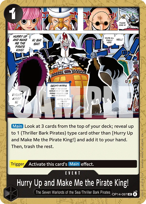 Hurry Up and Make Me the Pirate King! • Event • OP14-097
