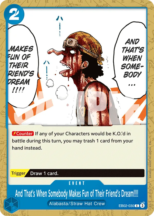 And That's When Somebody Makes Fun of Their Friend's Dream!!!! • Event • EB02-030