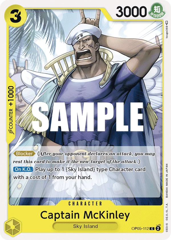 Captain McKinley • Character • OP05-112