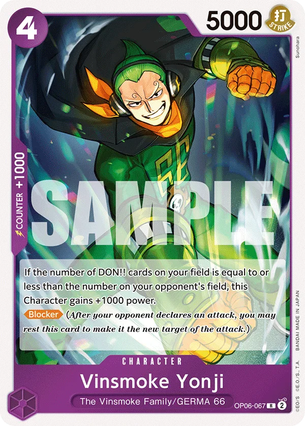 Vinsmoke Yonji (067) • Character • OP06-067