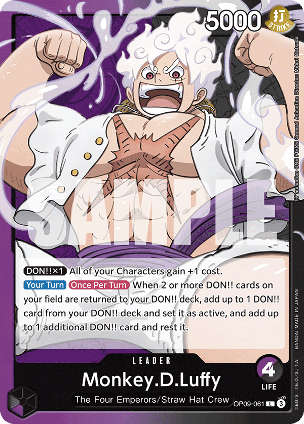 Monkey.D.Luffy (061) • Leader • OP09-061